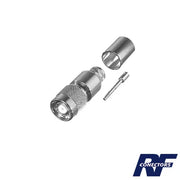 CONECTOR TNC MACHO INVERSO, ANILLO PLEGABLE PARA ENSAMBLAR EN CABLES RG-8/U, LMR-400, NIQUEL, ORO, TEFLÓN-Conectores-RF INDUSTRIES,LTD-Bsai Seguridad & Controles