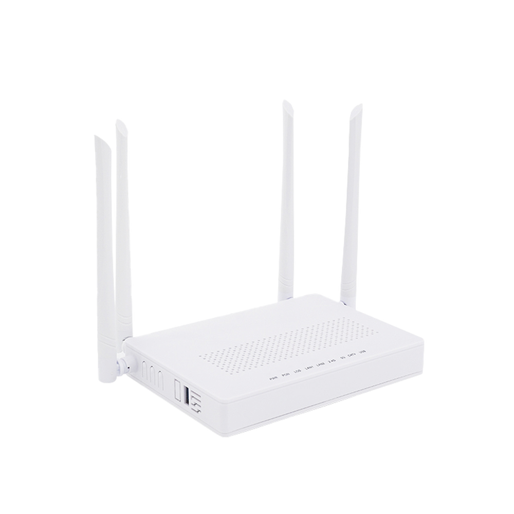 ONU DUAL GPON/EPON / WI-FI DOBLE BANDA 2.4 Y 5 GHZ / SOPORTA MESH / 2 PUERTOS GIGABIT / 1 PUERTO PON SC/APC / 1 PUERTO CATV / HASTA 1200 MBPS VÍA WI-FI-Redes FTTH/PON-V-SOL-Bsai Seguridad & Controles