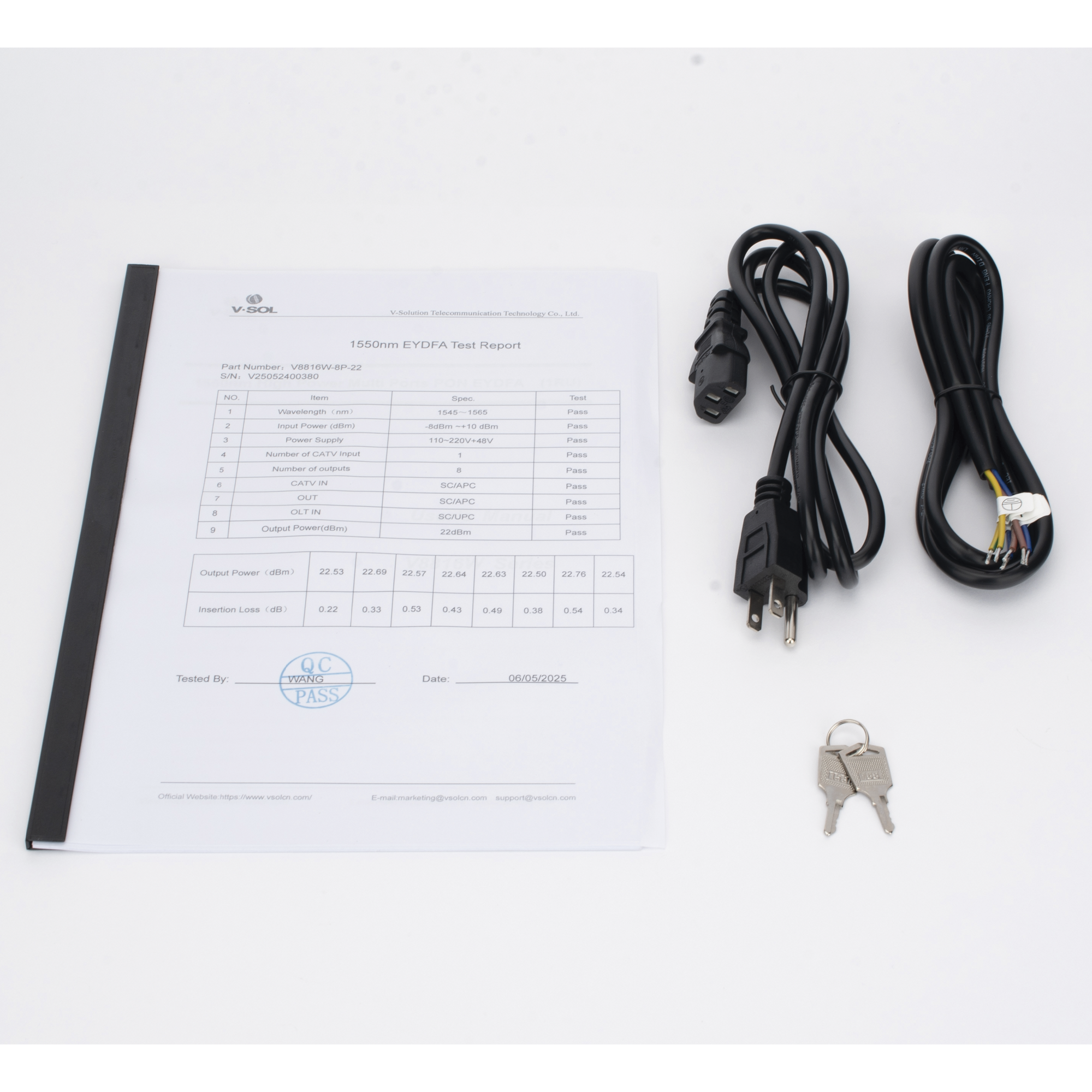 AMPLIFICADOR ÓPTICO EYDFA DE 8 PUERTOS DE 1550NM