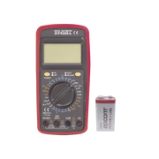 KIT MULTÍMETRO DIGITAL DT9205A 600 VCC / VCA CATII, CON PANTALLA LCD. INCLUYE BATERÍA ER-9V DE 9V-Ferreteria-PRECISION-Bsai Seguridad & Controles