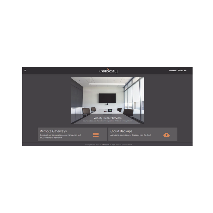 VELOCITY PREMIER SERVICES, REMOTE GATEWAY TIER 2, ONE YEAR LICENSE FOR VGW-HW-10-VoIP - Telefonía IP - Videoconferencia-ATLONA-AT-VPS-RG-T2-Bsai Seguridad & Controles