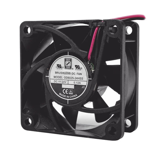 VENTILADOR ANTICONDENSANTE AXIAL CUADRADO, 60X60X25 MM, 24 VCD, 4500 RPM, 2.9 W, 0.12 A, FLUJO DE AIRE DE 25.0 CFM, UNIÓN SELLADA.-Racks y Gabinetes-TXPRO-Bsai Seguridad & Controles