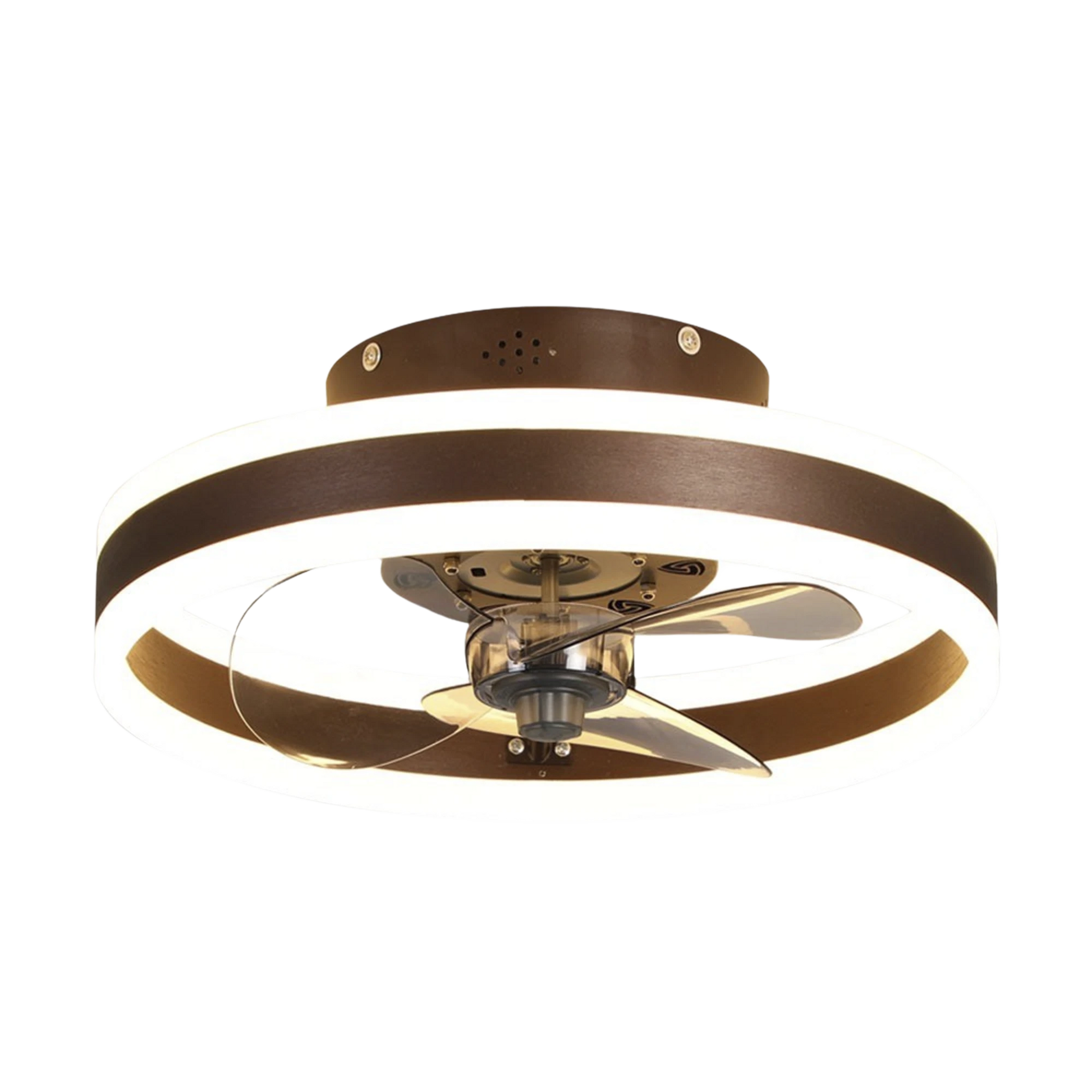 VENTILADOR DE TECHO CON LUMINARIO LED DE 110 V CA 50/60 HZ / 4500 LM / 6500 - 4 000 - 2 700 °K /3 TONOS DE LUZ / 3 VELOCIDADES / DIMEABLE.-Iluminación-JWJ-Bsai Seguridad & Controles