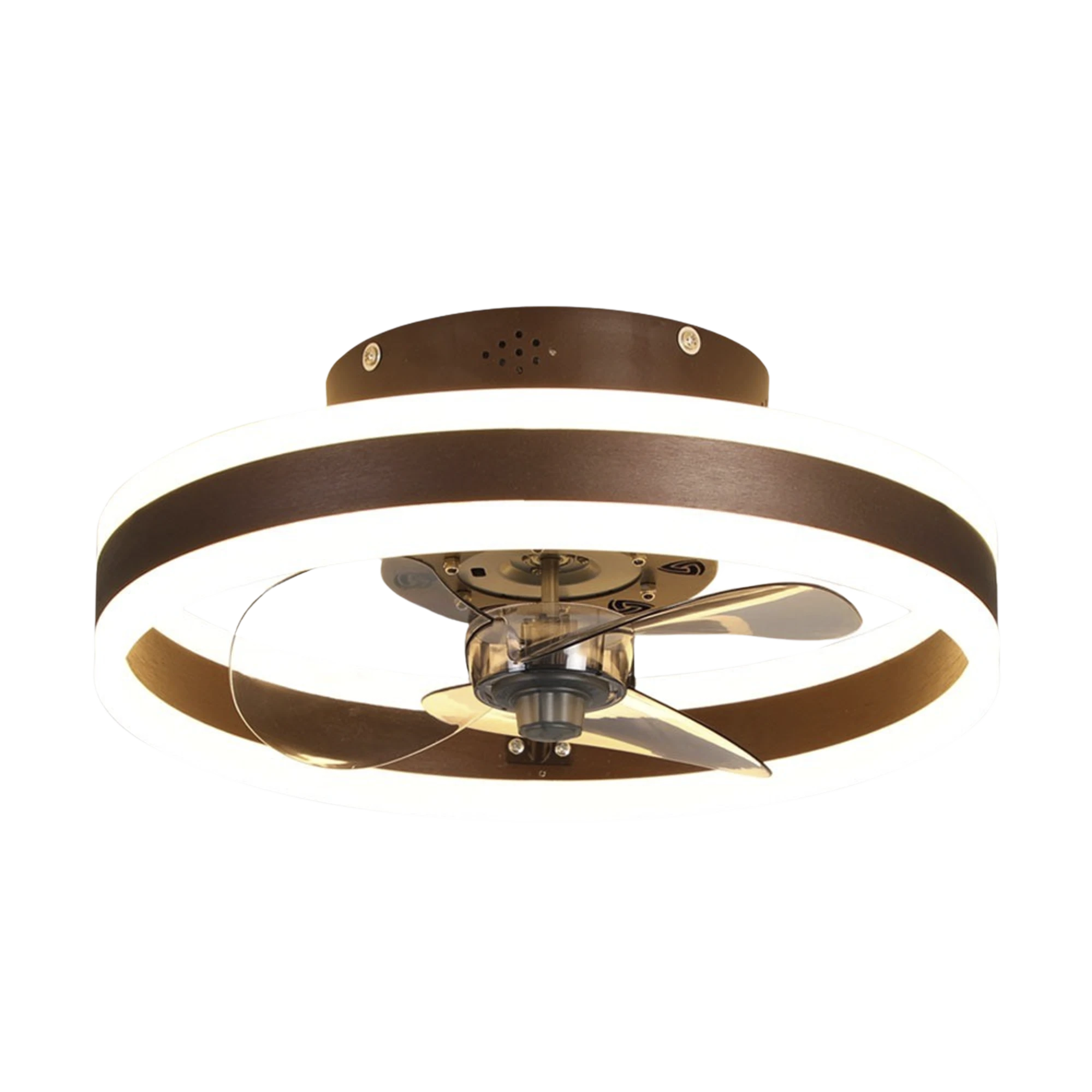 VENTILADOR DE TECHO CON LUMINARIO LED DE 110 V CA 50/60 HZ / 4500 LM / 6500 - 4 000 - 2 700 °K /3 TONOS DE LUZ / 3 VELOCIDADES / DIMEABLE.-Iluminación-JWJ-Bsai Seguridad & Controles
