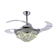 VENTILADOR DE TECHO CON LUMINARIO LED DE 110 V CA 50/60 HZ / 88 W /4500 LM / 6500 - 4 000 - 2 700 K /3 TONOS DE LUZ / 1075 MM / 6 VELOCIDADES /NO DIMEABLE.-Iluminación-JWJ-Bsai Seguridad & Controles