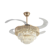 VENTILADOR DE TECHO CON LUMINARIO LED DE 110 V CA 50/60 HZ / 88 W /4500 LM / 6500 - 4 000 - 2 700 K /3 TONOS DE LUZ / 1075 MM / 6 VELOCIDADES /NO DIMEABLE.-Iluminación-JWJ-Bsai Seguridad & Controles