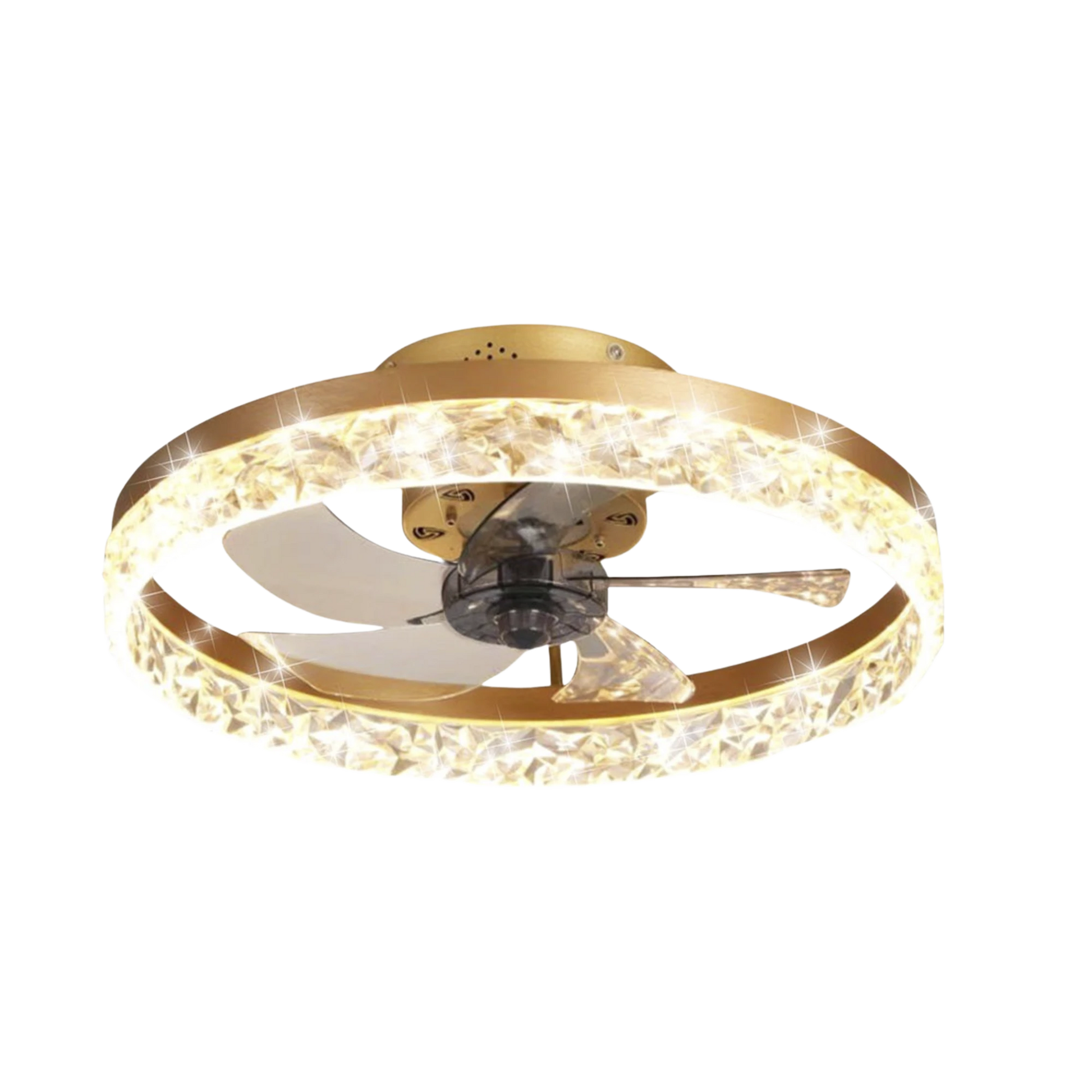 VENTILADOR DE TECHO CON LUMINARIO LED DE 110 V CA 50/60 HZ / 88 W /4500 LM / 6500 - 4 000 - 2 700 K /3 TONOS DE LUZ / 400 MM / 3 VELOCIDADES / DIMEABLE.-Iluminación-JWJ-Bsai Seguridad & Controles