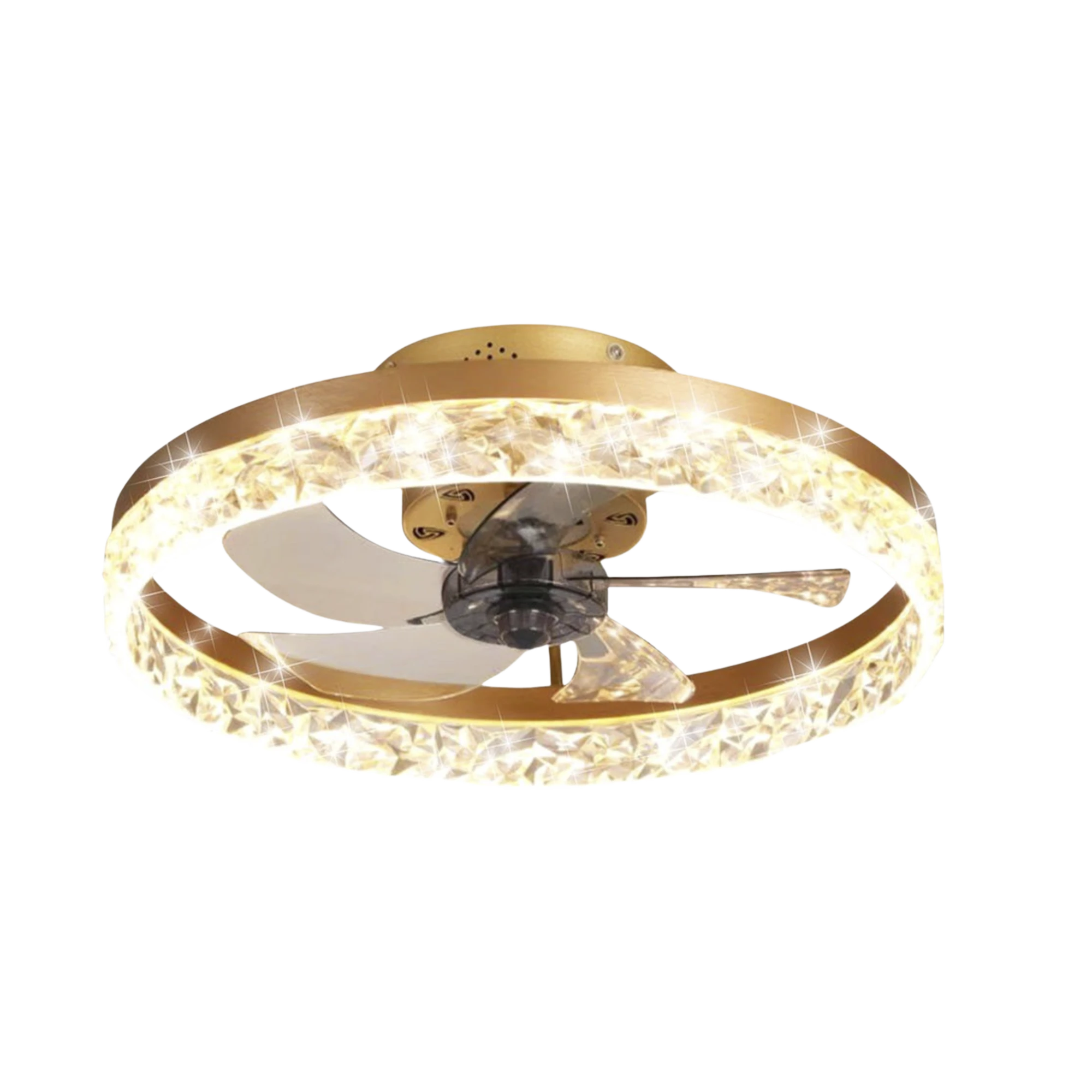 VENTILADOR DE TECHO CON LUMINARIO LED DE 110 V CA 50/60 HZ / 88 W /4500 LM / 6500 - 4 000 - 2 700 K /3 TONOS DE LUZ / 400 MM / 3 VELOCIDADES / DIMEABLE.-Iluminación-JWJ-Bsai Seguridad & Controles