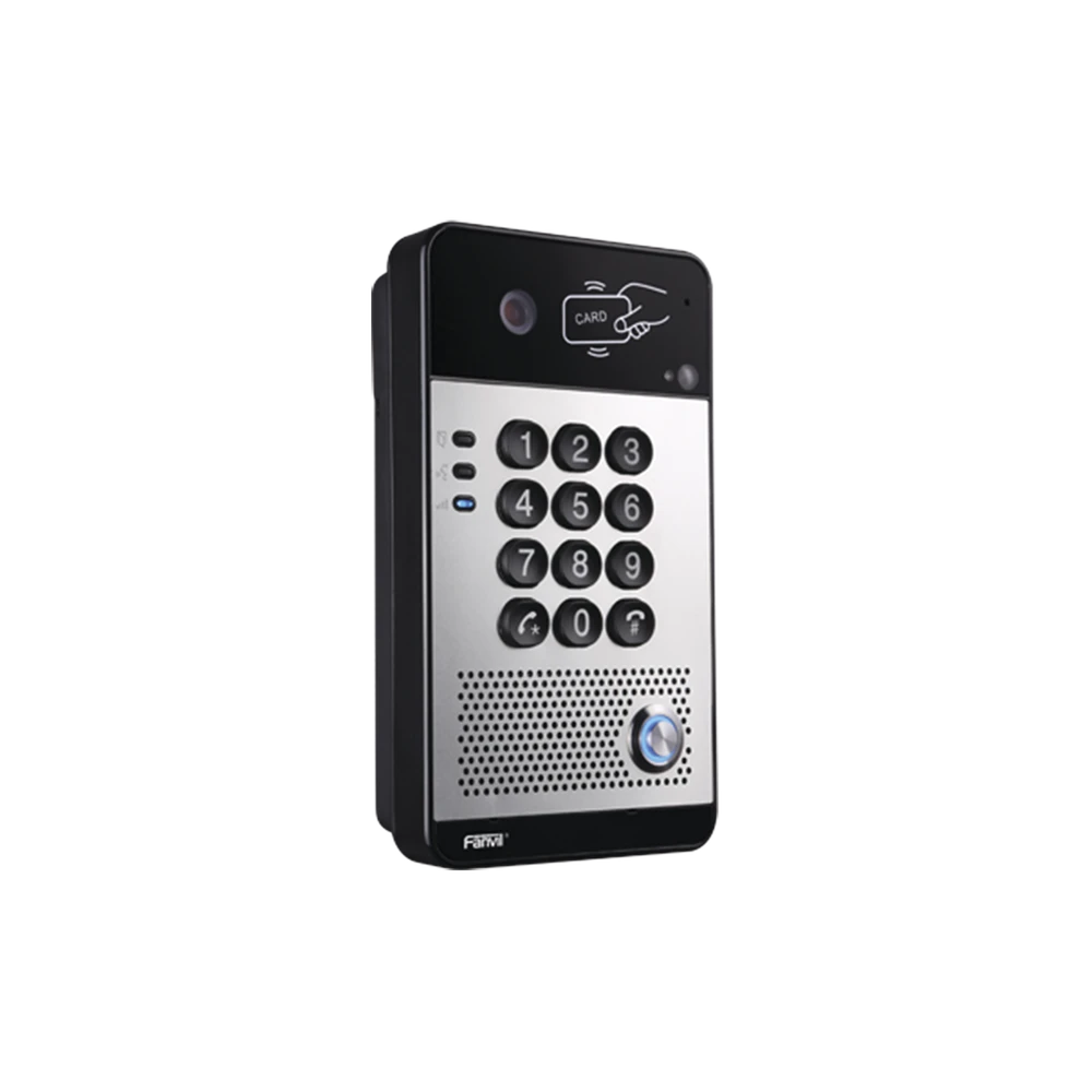 VÍDEO PORTERO IP CON 2 LÍNEAS SIP, CÁMARA HD, RELEVADOR INTEGRADO, TECLADO NUMÉRICO Y LECTORA DE TARJETAS RFID PARA CONTROL DE ACCESO, POE-Porteros-FANVIL-Bsai Seguridad & Controles