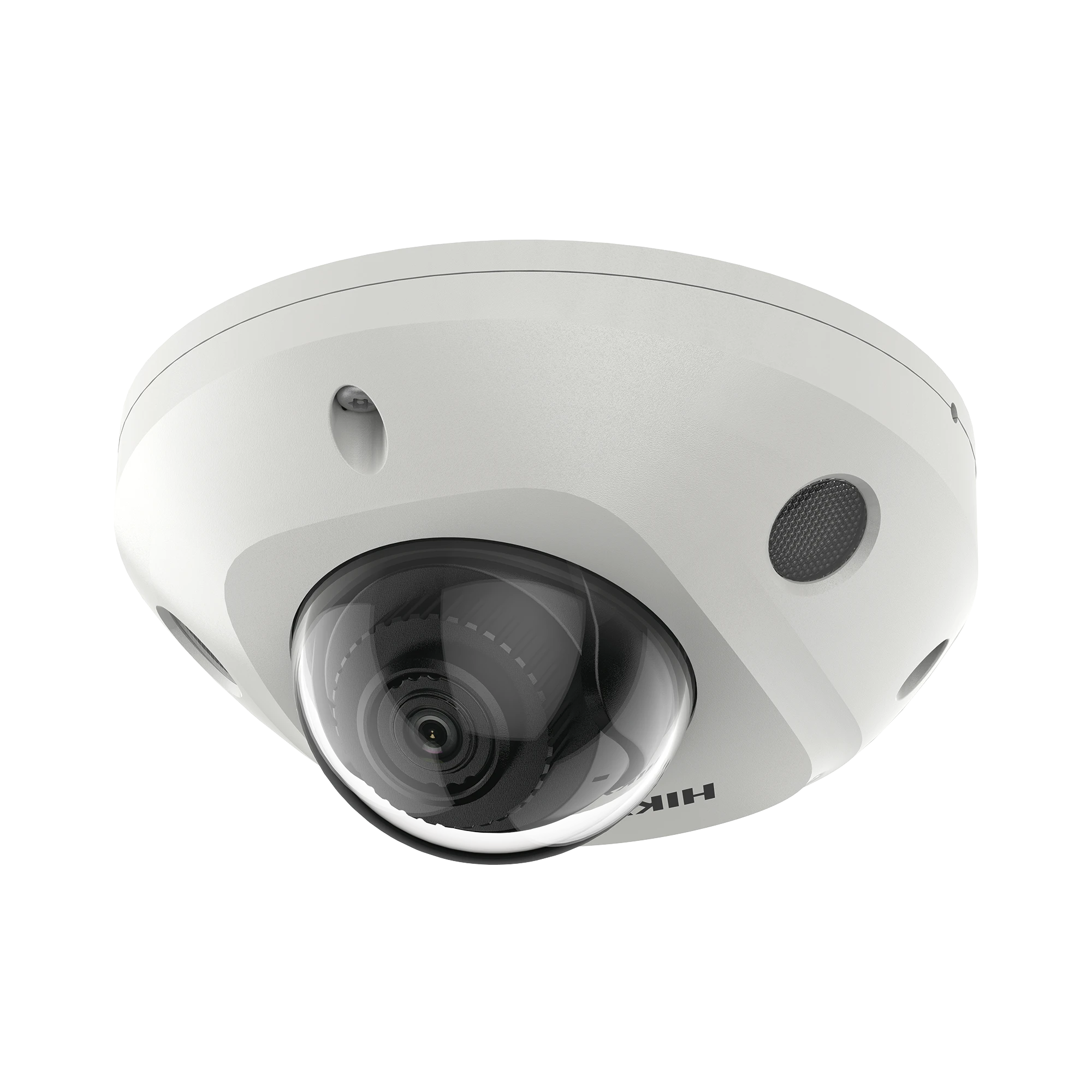 MINI DOMO IP 4 MEGAPIXEL / LENTE 2.8 MM / 15 MTS IR EXIR / MICRÓFONO INTEGRADO / EXTERIOR IP66 / IK08 / POE / AUDIO Y ALARMAS / H.265+ / VIDEOANALITICOS INTEGRADOS-Cámaras IP-HIKVISION-Bsai Seguridad & Controles