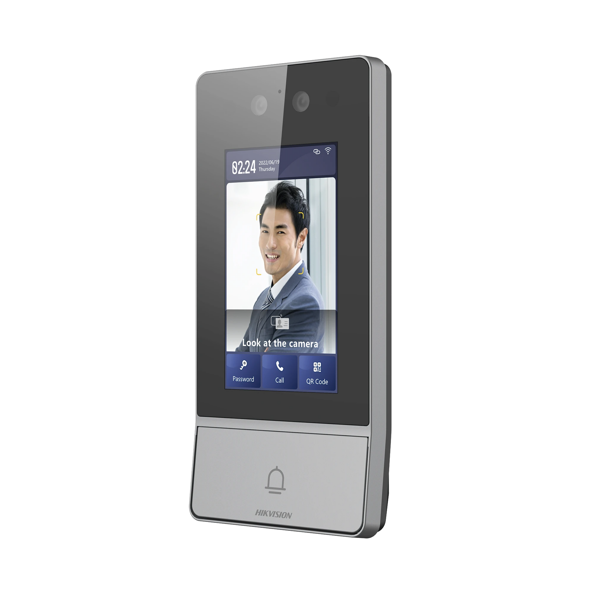 VIDEOPORTERO IP 2 MEGAPIXEL / LLAMADA Y APERTURA REMOTA DESDE APP HIK-CONNECT / RECONOCIMIENTO FACIAL / PANEL TOUCH 4.3"/ EXTERIOR IP65 + ANTIVANDALICO IK08 / BOTÓN MECANICO DE LLAMADA / POE / 1 DEPARTAMENTO / APERTURA CON TARJETA, CODIGO PIN-Videoporteros e Interfonos-HIKVISION-Bsai Seguridad & Controles