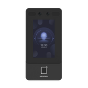TERMINAL MIN MOE POE & WIFI DE RECONOCIMIENTO FACIAL Y HUELLA CON LECTOR PROX EM / EXTERIOR IP65 / HASTA 1.5 MTS EN LECTURA DE ROSTRO / SOPORTA P2P HIK-CONNECT / 1,500 ROSTROS / 3,000 HUELLAS / VIDEOPORTERO.-Biométricos-HIKVISION-Bsai Seguridad & Controles
