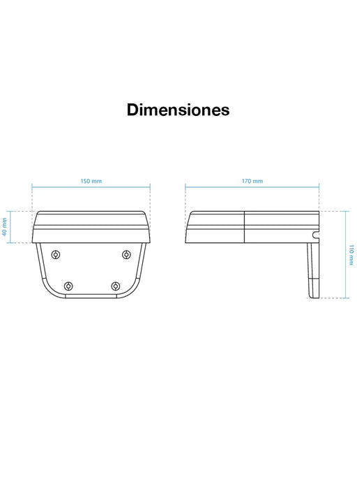 VIVOTEK AM-21A - SOPORTE DE PARED TIPO L DE EXTERIOR PARA CÁMARAS TIPO DOMO VIVOTEK-Soporte y Montaje-VIVOTEK-VIA124012-Bsai Seguridad & Controles