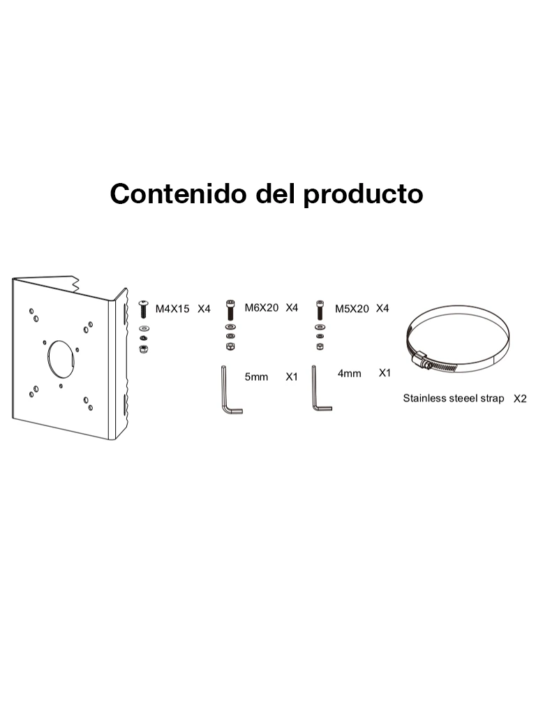 VIVOTEK AM-312 - SOPORTE DE EXTERIOR PARA MONTAJE EN POSTE #RETAIL-Soporte y Montaje-VIVOTEK-Bsai Seguridad & Controles