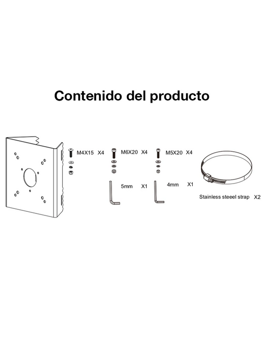 VIVOTEK AM-312 - SOPORTE DE EXTERIOR PARA MONTAJE EN POSTE #RETAIL-Soporte y Montaje-VIVOTEK-VIA124015-Bsai Seguridad & Controles