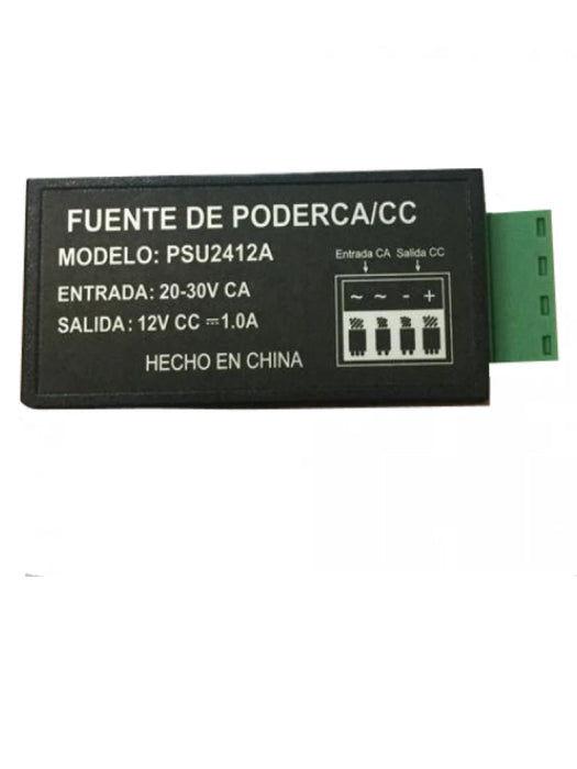 SAXXON PSU2412A1 - CONVERTIDOR DE ENERGIA A 12V CD / 1 A MPERE / VOLTAJE DE ENTRADA 20V CA A 28V CA-Baterías y Accesorios-SAXXON-TVN083033-Bsai Seguridad & Controles