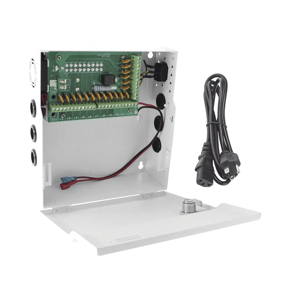 FUENTE DE PODER PROFESIONAL DE 12 VCC @ 20 A / PARA 18 CÁMARAS / COMPATIBLE CON BATERÍA DE RESPALDO / VOLTAJE DE ENTRADA DE 96-264 VCA-Fuentes de Alimentación-EPCOM POWERLINE-Bsai Seguridad & Controles