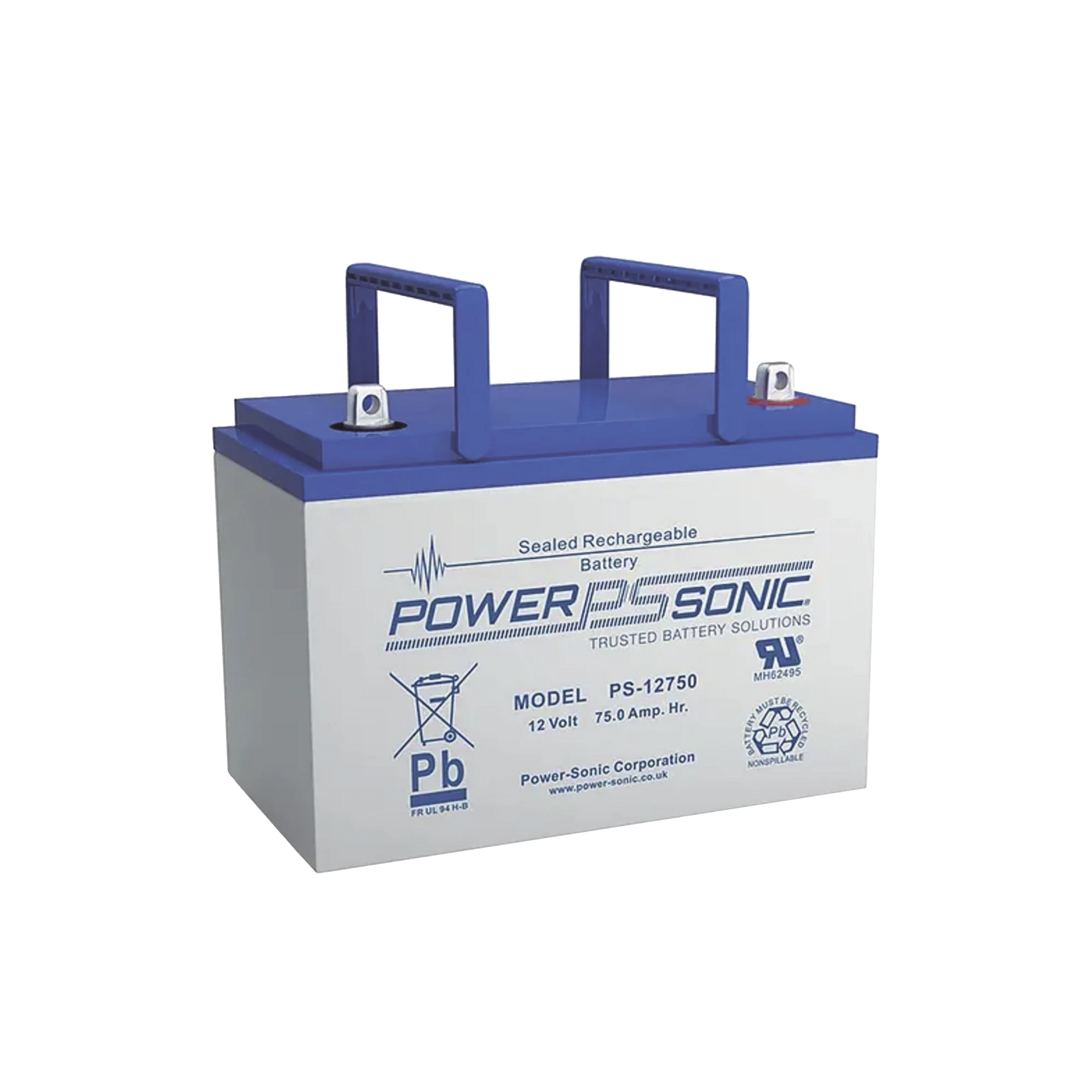 BATERÍA 12V, 78.6AH, PARA RESPALDO, TECNOLOGÍAS AGM/VRLA, 10-12 AÑOS VIDA ÚTIL, TERMINALES U, RECONOCIDA UL-Fuentes de Alimentación-POWER SONIC-Bsai Seguridad & Controles