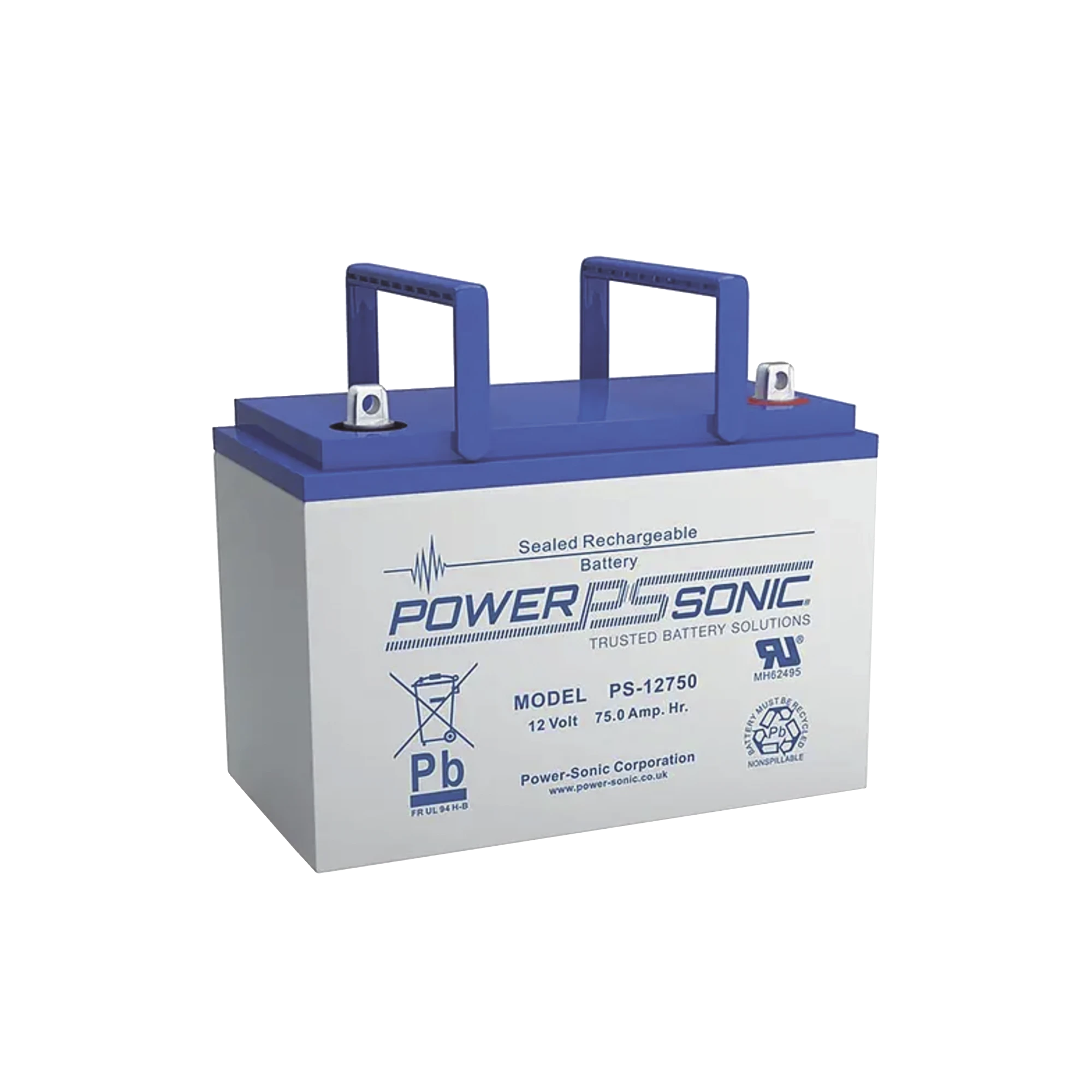 BATERÍA 12V, 78.6AH, PARA RESPALDO, TECNOLOGÍAS AGM/VRLA, 10-12 AÑOS VIDA ÚTIL, TERMINALES U, RECONOCIDA UL-Fuentes de Alimentación-POWER SONIC-Bsai Seguridad & Controles