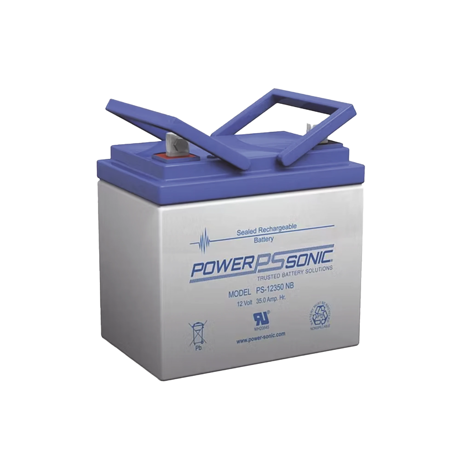 BATERÍA 12V, 35AH, PARA RESPALDO, TECNOLOGÍAS AGM/VRLA, 5 AÑOS VIDA ÚTIL, TERMINALES NB3, RECONOCIDA UL-Fuentes de Alimentación-POWER SONIC-Bsai Seguridad & Controles