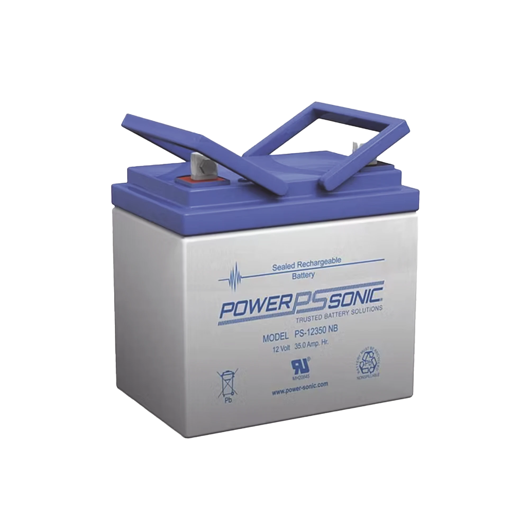 BATERÍA 12V, 35AH, PARA RESPALDO, TECNOLOGÍAS AGM/VRLA, 5 AÑOS VIDA ÚTIL, TERMINALES NB3, RECONOCIDA UL-Fuentes de Alimentación-POWER SONIC-Bsai Seguridad & Controles