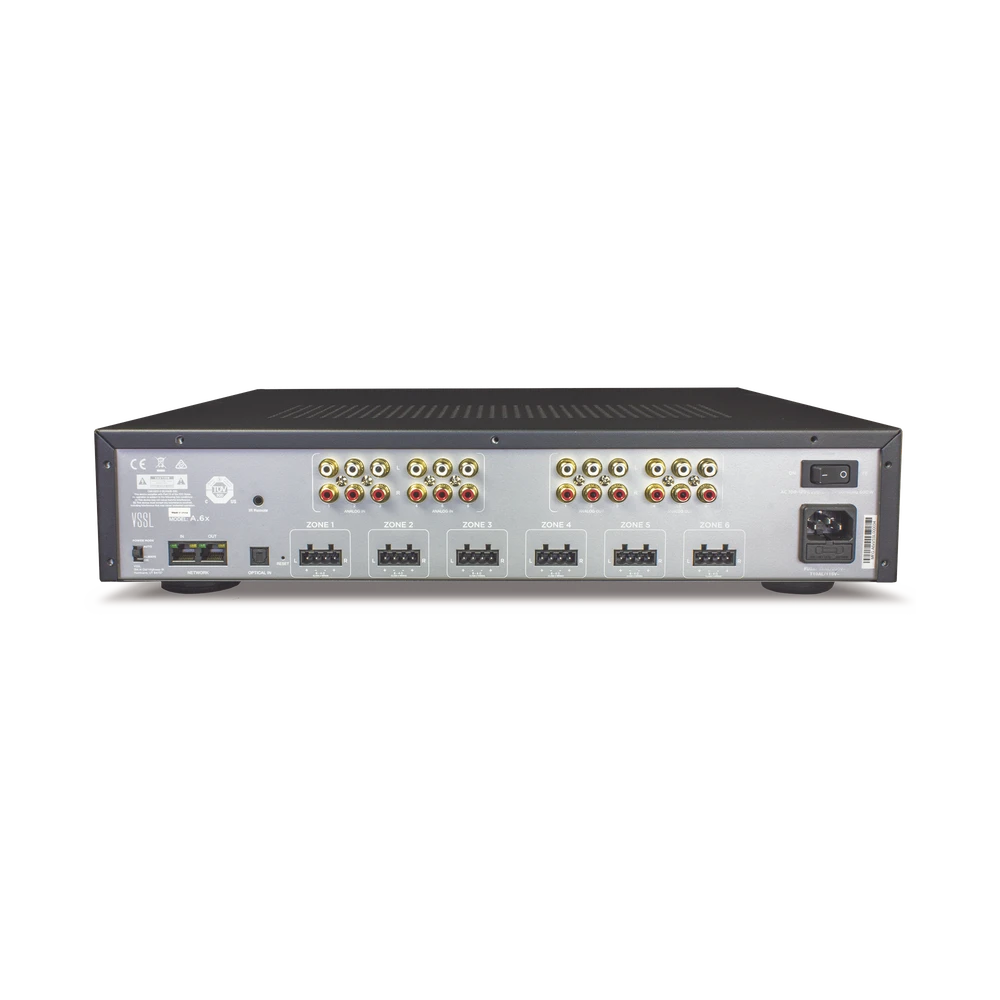 VSSL 6 ZONAS, 12X50W, CON CHROMECAST INCORPORADO, AIRPLAY, SPOTIFY CONN EN CADA ZONA - FUNCIONA CON GOOGLEASST-Megafonia y Audioevacuacion-VSSL-Bsai Seguridad & Controles