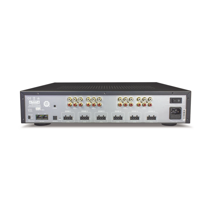 VSSL 6 ZONAS, 12X50W, CON CHROMECAST INCORPORADO, AIRPLAY, SPOTIFY CONN EN CADA ZONA - FUNCIONA CON GOOGLEASST-Megafonia y Audioevacuacion-VSSL-A6X-Bsai Seguridad & Controles