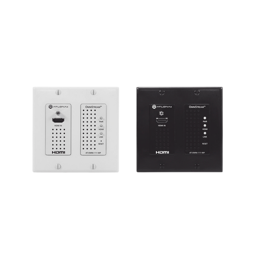 WALL PLATE SINGLE CHANNEL OMNISTREAM AV OVER IP ENCODER-VoIP - Telefonía IP - Videoconferencia-ATLONA-AT-OMNI-111-WP-Bsai Seguridad & Controles