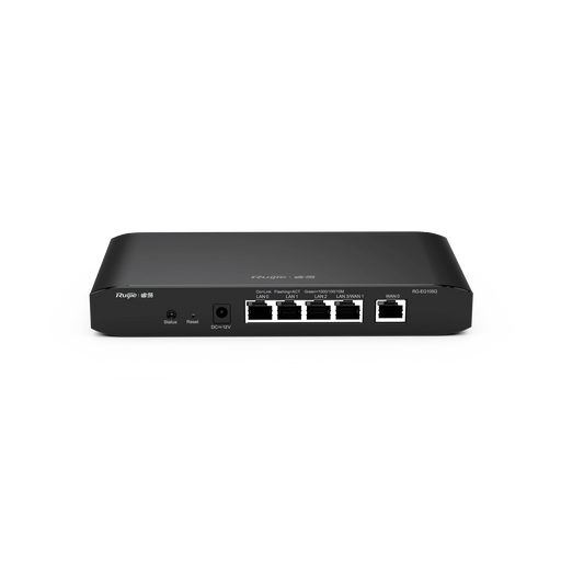 ROUTER ADMINISTRABLE CLOUD CON 3 PUERTOS LAN GIGABIT, 1 PUERTO WAN GIGABIT Y 1 PUERTO LAN/WAN GIGABIT CONFIGURABLE, HASTA 100 CLIENTES CON DESEMPEÑO DE 600 MBPS ASIMÉTRICOS-Networking-RUIJIE-RG-EG105G-V2-Bsai Seguridad & Controles