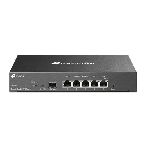 ROUTER VPN - SDN MULTI-WAN GIGABIT, 1 PUERTO LAN GIGABIT, 1 PUERTO WAN GIGABIT, 1 PUERTO WAN SFP, 2 PUERTOS AUTO CONFIGURABLES LAN/WAN, 150,000 SESIONES CONCURRENTES, ADMINISTRACIÓN CENTRALIZADA OMADA SDN-Networking-TP-LINK-ER7206-Bsai Seguridad & Controles