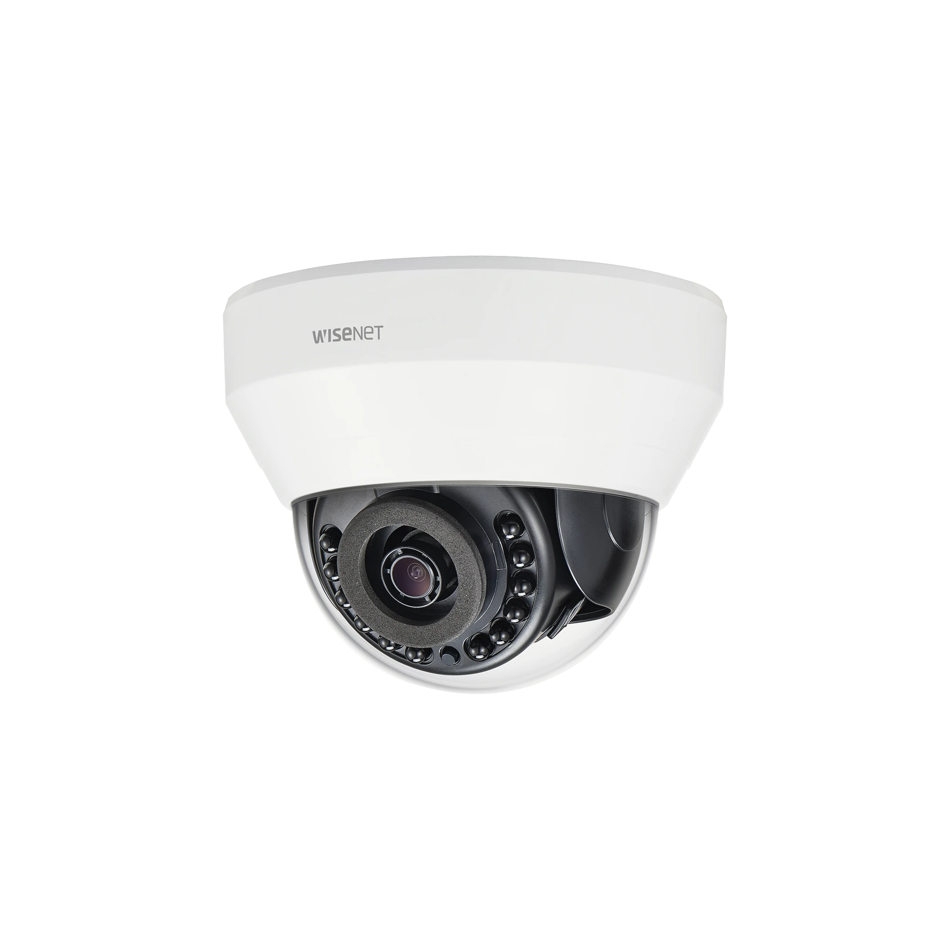CÁMARA IP TIPO DOMO INTERIOR 2 MEGAPÍXEL / LENTE 3 MM / IR 20M / WDR 120DB-Cámaras IP-HANWHA TECHWIN WISENET-Bsai Seguridad & Controles