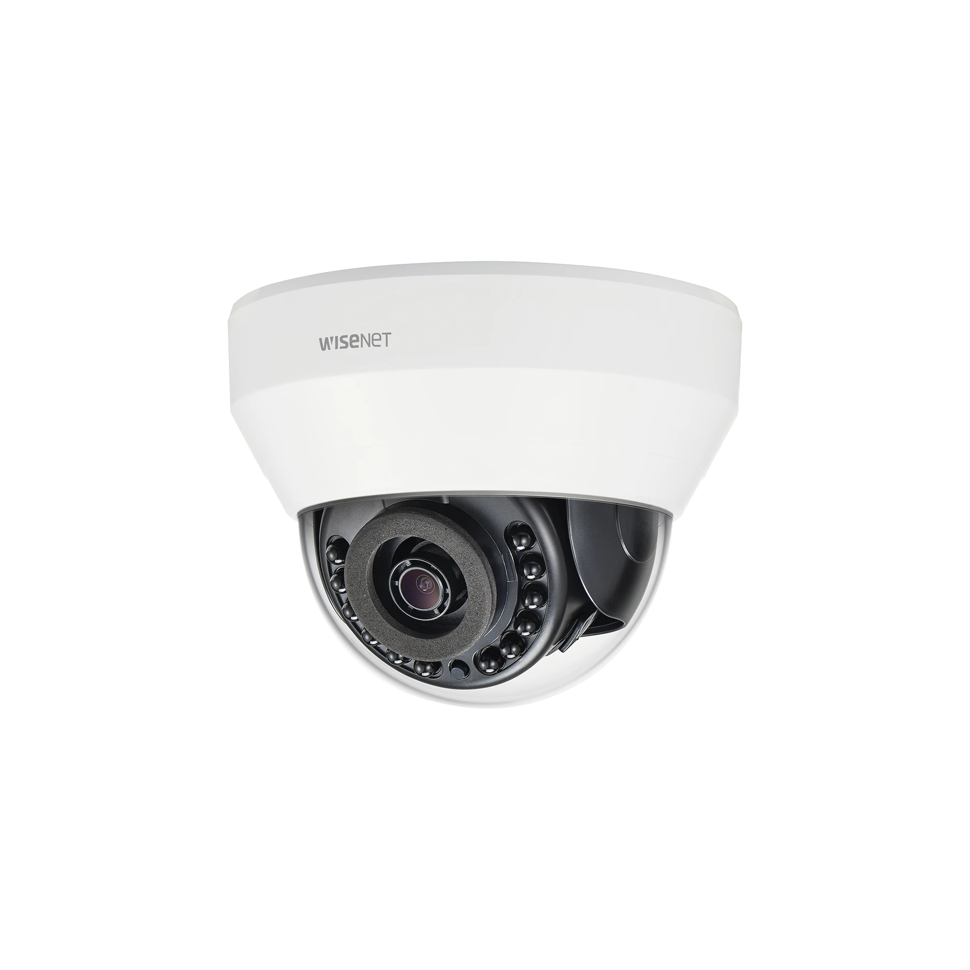 CÁMARA IP TIPO DOMO INTERIOR 2 MEGAPÍXEL / LENTE 3 MM / IR 20M / WDR 120DB-Cámaras IP-HANWHA TECHWIN WISENET-Bsai Seguridad & Controles
