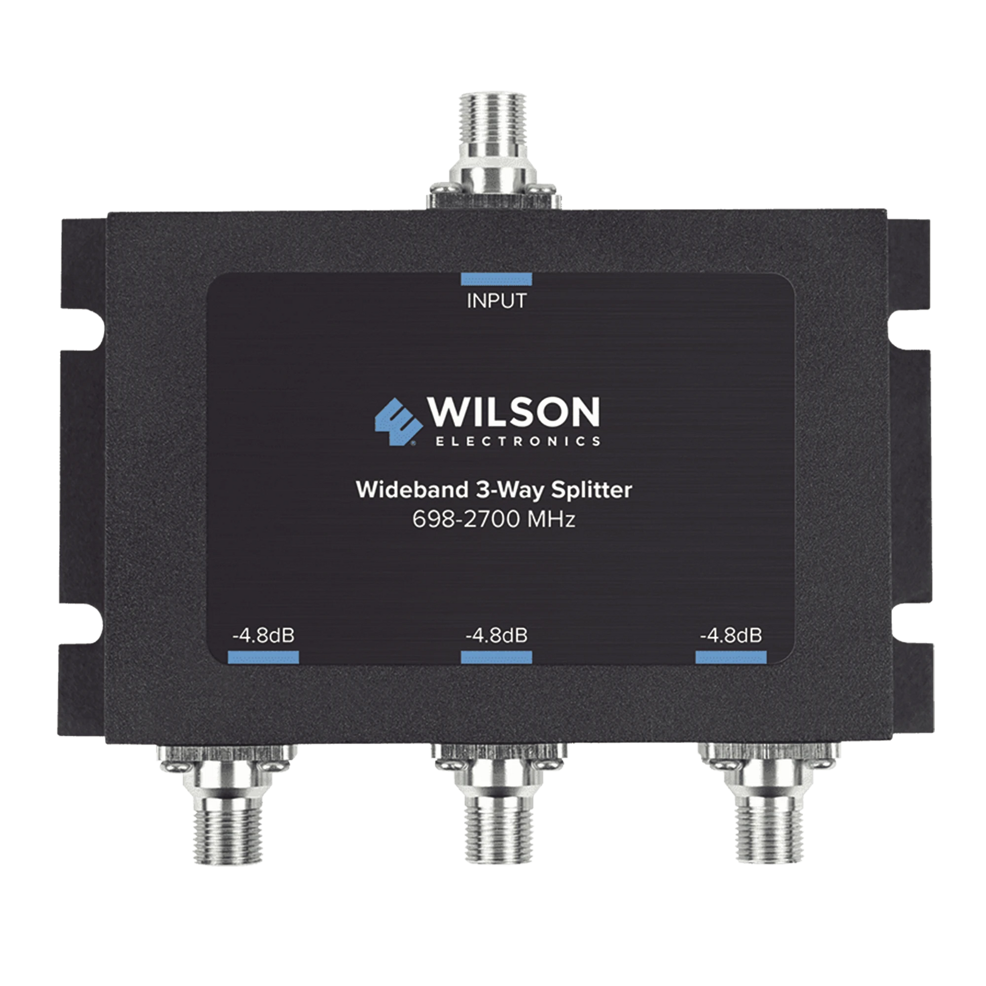 DIVISOR DE POTENCIA DE 3 VÍAS PARA LA DISTRIBUCIÓN DE SEÑAL A TRES ANTENAS DE SERVICIO | 4.8 DB DE PÉRDIDA POR PUERTO | CONECTORES F HEMBRA-Antenas-WILSONPRO / WEBOOST-Bsai Seguridad & Controles