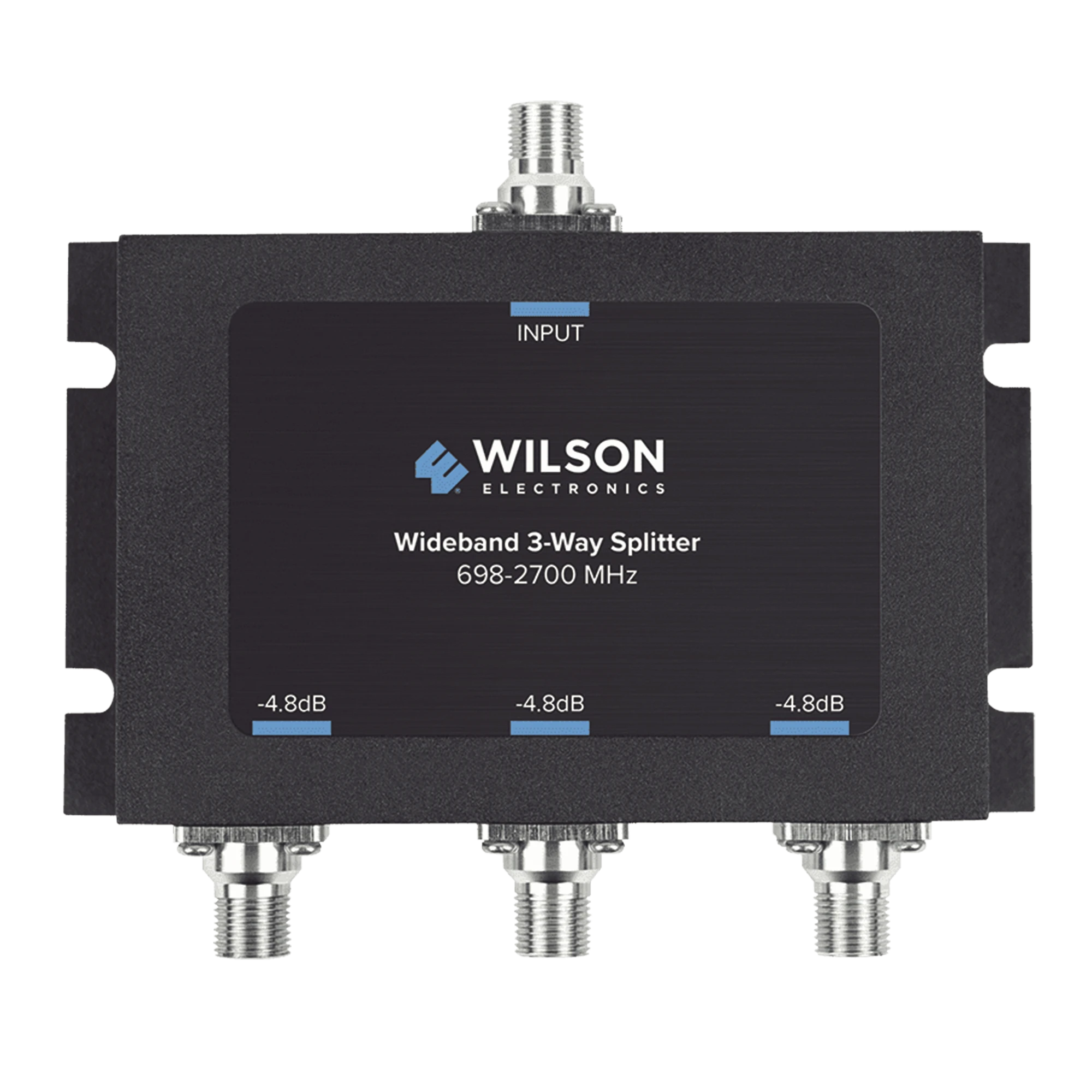 DIVISOR DE POTENCIA DE 3 VÍAS PARA LA DISTRIBUCIÓN DE SEÑAL A TRES ANTENAS DE SERVICIO | 4.8 DB DE PÉRDIDA POR PUERTO | CONECTORES F HEMBRA-Antenas-WILSONPRO / WEBOOST-Bsai Seguridad & Controles