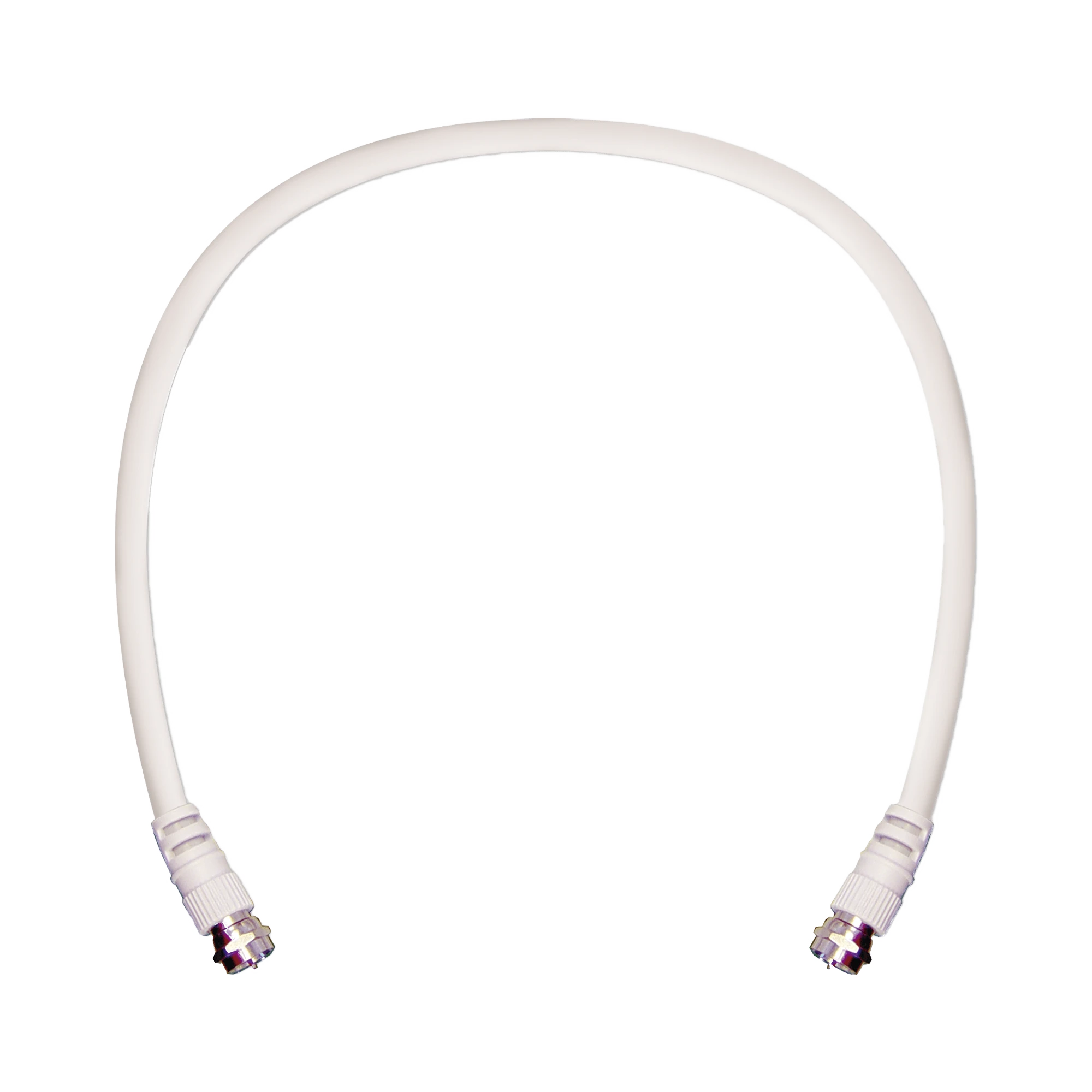 JUMPER COAXIAL CON CABLE TIPO RG-6 EN COLOR BLANCO DE 60.96 CENTÍMETROS DE LONGITUD Y CONECTORES F MACHO EN AMBOS EXTREMOS. 75 OHM DE IMPEDANCIA.-Cableado-WILSONPRO / WEBOOST-Bsai Seguridad & Controles