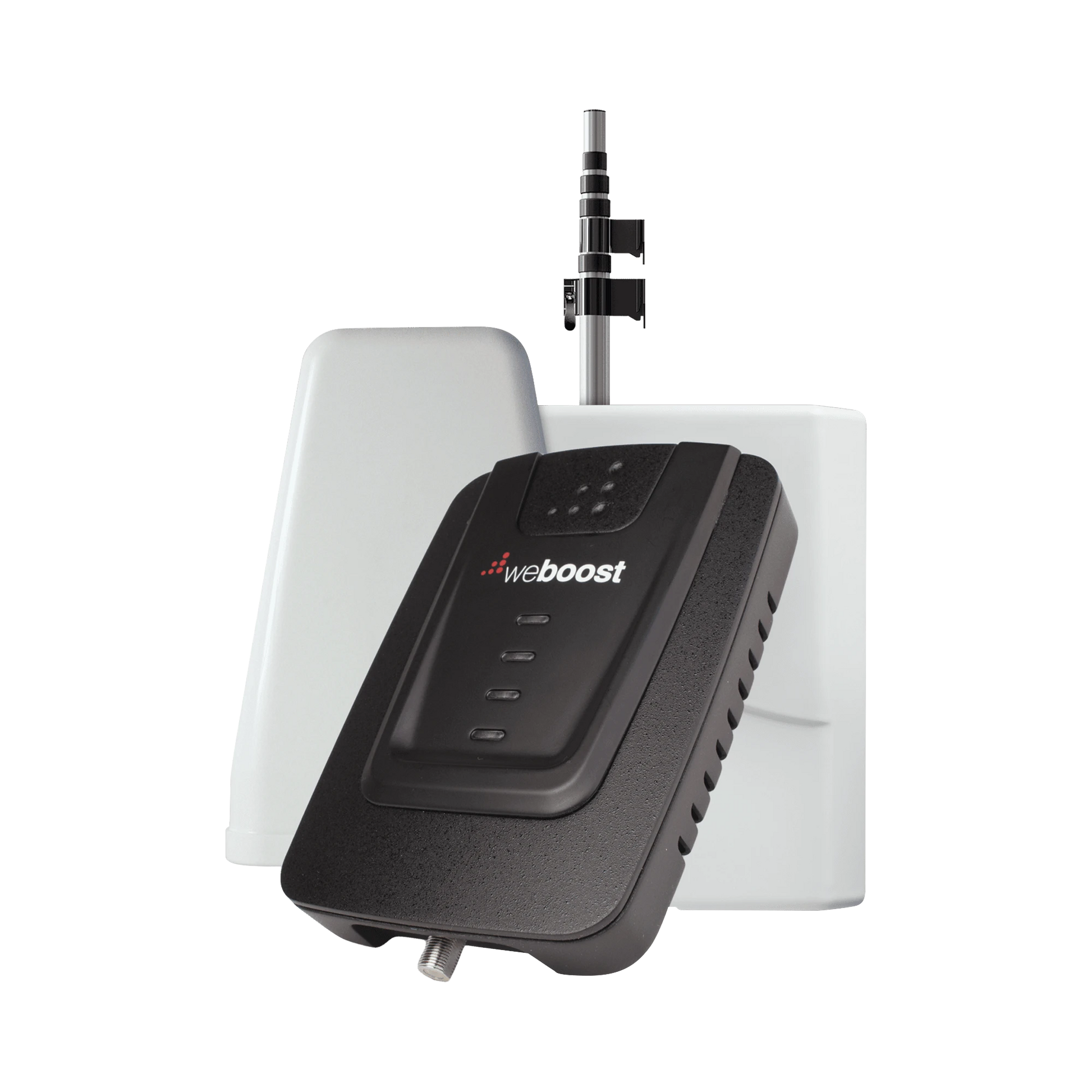 KIT DE AMPLIFICADOR DE SEÑAL CELULAR PARA VEHÍCULO RECREACIONAL U OFICINA MÓVIL | 4G LTE 3G Y 2G | 65 DB DE GANANCIA | INCLUYE MÁSTIL TELESCÓPICO PARA ANTENA EXTERIOR-Cobertura para Celular-WILSONPRO / WEBOOST-Bsai Seguridad & Controles