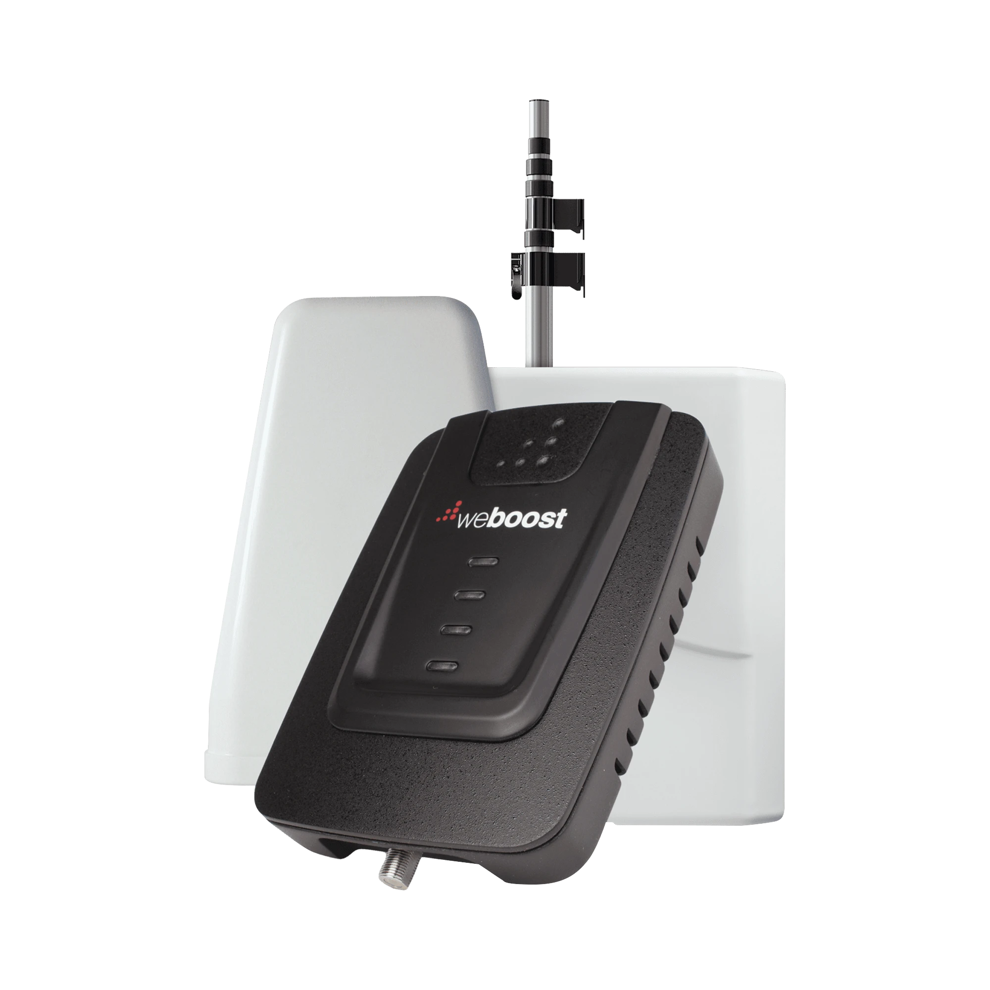 KIT DE AMPLIFICADOR DE SEÑAL CELULAR PARA VEHÍCULO RECREACIONAL U OFICINA MÓVIL | 4G LTE 3G Y 2G | 65 DB DE GANANCIA | INCLUYE MÁSTIL TELESCÓPICO PARA ANTENA EXTERIOR-Cobertura para Celular-WILSONPRO / WEBOOST-Bsai Seguridad & Controles