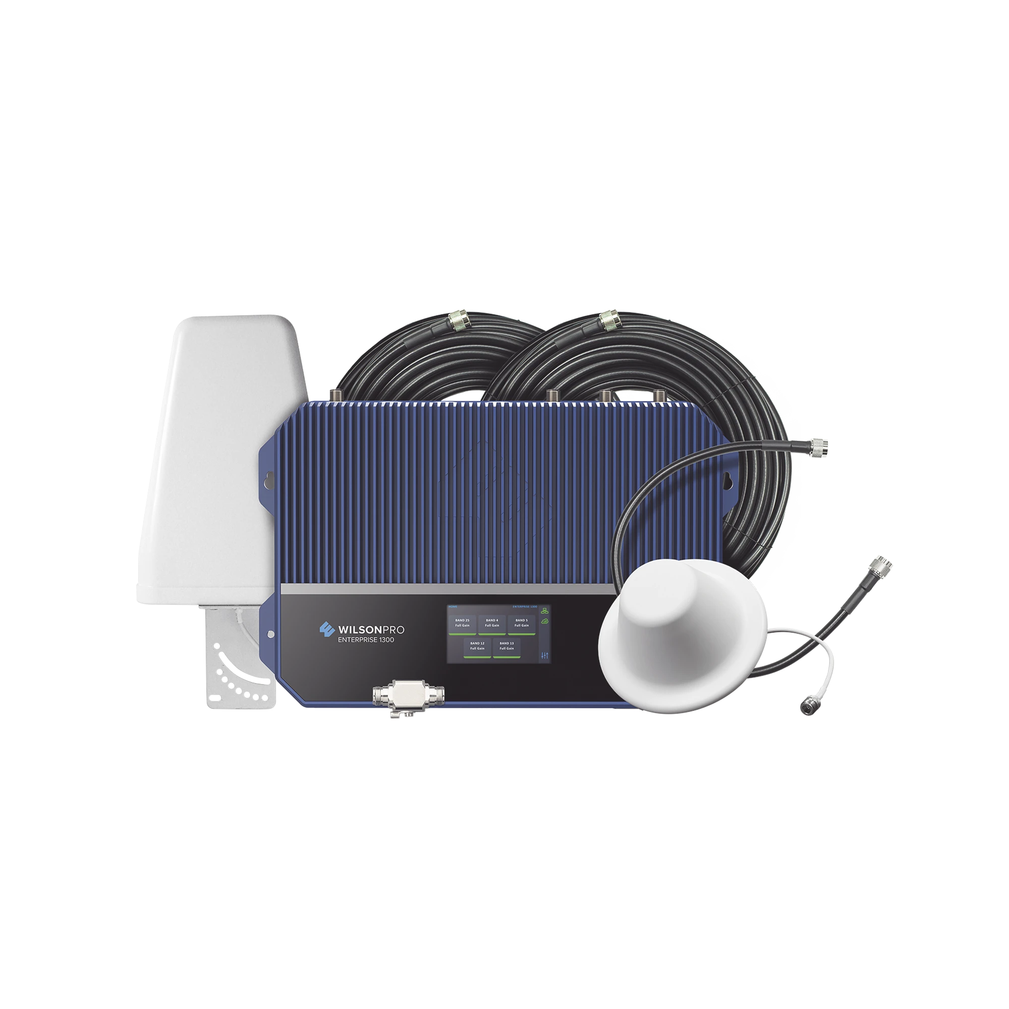 KIT AMPLIFICADOR DE SEÑAL CELULAR 4G LTE, 3G Y VOZ. ESPECIAL PARA ÁREAS COMERCIALES QUE RECIBEN LA SEÑAL DE MÚLTIPLES TORRES. CUBRE ÁREAS DE HASTA 3716 METROS CUADRADOS.-Cobertura para Celular-WILSONPRO / WEBOOST-Bsai Seguridad & Controles