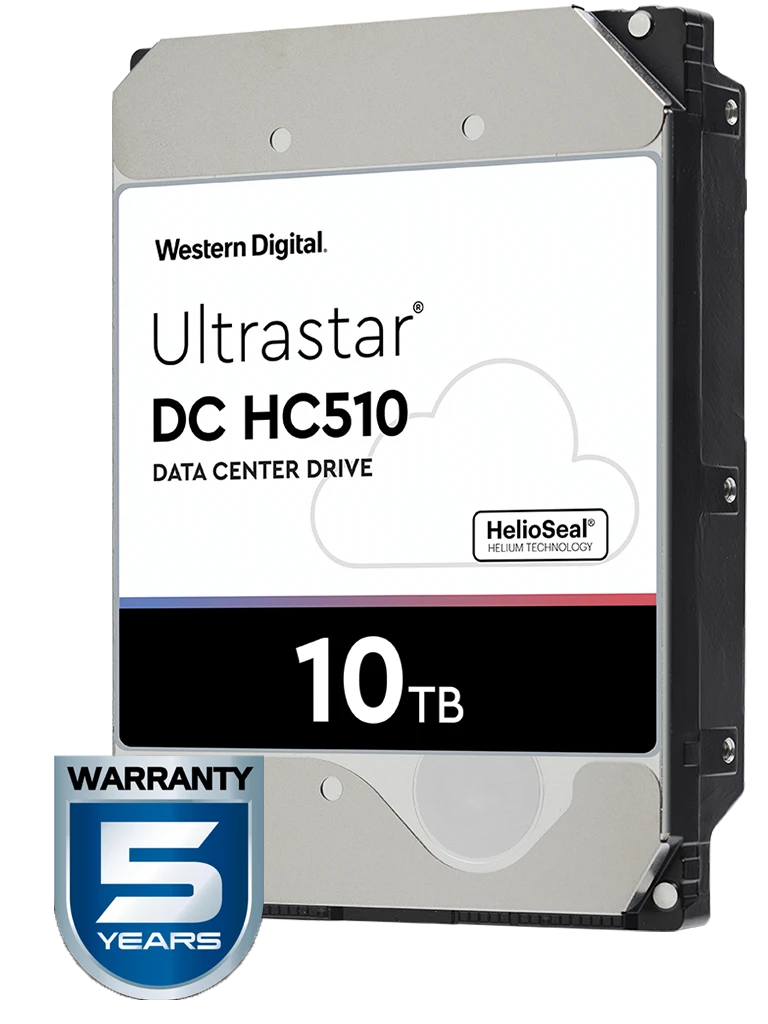 WESTERN HUH721010ALE604 - DISCO DURO DE 10 TB / SERIE ULTRASTAR / RECOMENDADO PARA SERVIDORES / VIDEOVIGILANCIA / SIN LIMITE DE BAHIAS / 7200RPM / SATA 3 / 6GBS / 256MB/-Almacenamiento-WESTERN DIGITAL-Bsai Seguridad & Controles
