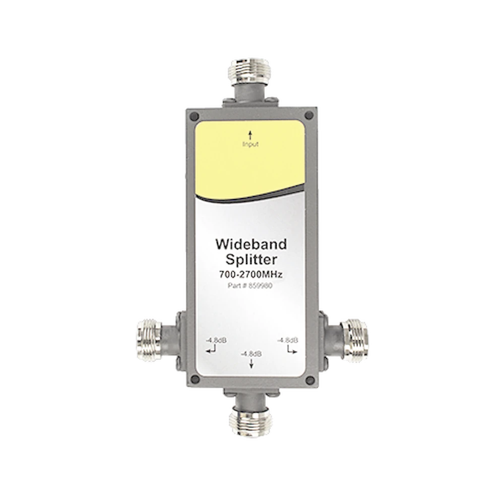 DIVISOR DE 3 SALIDAS, 50 OHM, 700-2700MHZ CONECTOR N-HEMBRA-Cobertura para Celular-WILSONPRO / WEBOOST-Bsai Seguridad & Controles