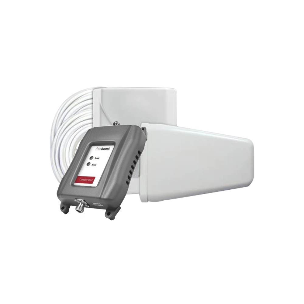 KIT DE AMPLIFICADOR DE SEÑAL CELULAR CONNECT 3G-X, ESPECIAL PARA DATOS 3G Y VOZ. MEJORA LA SEÑAL EN ÁREAS DE HASTA 1900 METROS CUADRADOS-Cobertura para Celular-WILSONPRO / WEBOOST-Bsai Seguridad & Controles