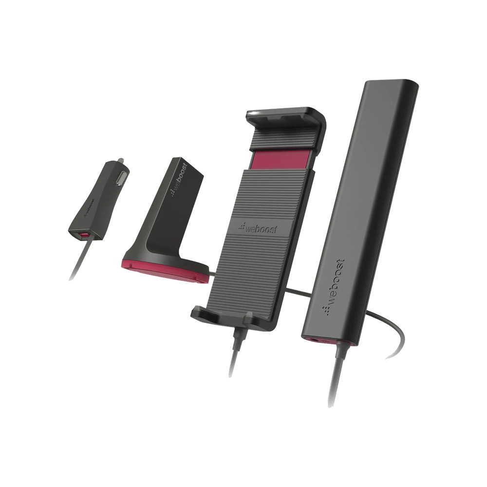 AMPLIFICADOR DE SEÑAL CELULAR PARA VEHÍCULO. SOPORTA 4G LTE, 3G Y VOZ, CON BASE PARA UN CELULAR-Cobertura para Celular-WILSONPRO / WEBOOST-Bsai Seguridad & Controles