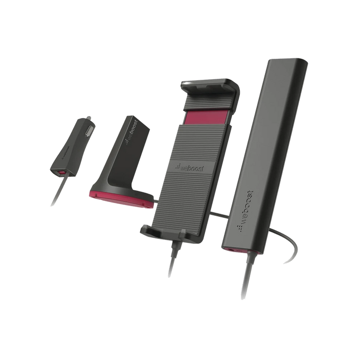 AMPLIFICADOR DE SEÑAL CELULAR PARA VEHÍCULO. SOPORTA 4G LTE, 3G Y VOZ, CON BASE PARA UN CELULAR-Cobertura para Celular-WEBOOST / WILSON ELECTRONICS-Bsai Seguridad & Controles