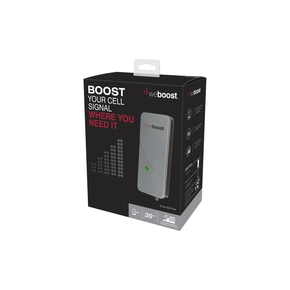 KIT DE AMPLIFICADOR DE SEÑAL CELULAR DRIVE 3G-FLEX PARA VEHÍCULO Y CASA-Cobertura para Celular-WILSONPRO / WEBOOST-Bsai Seguridad & Controles