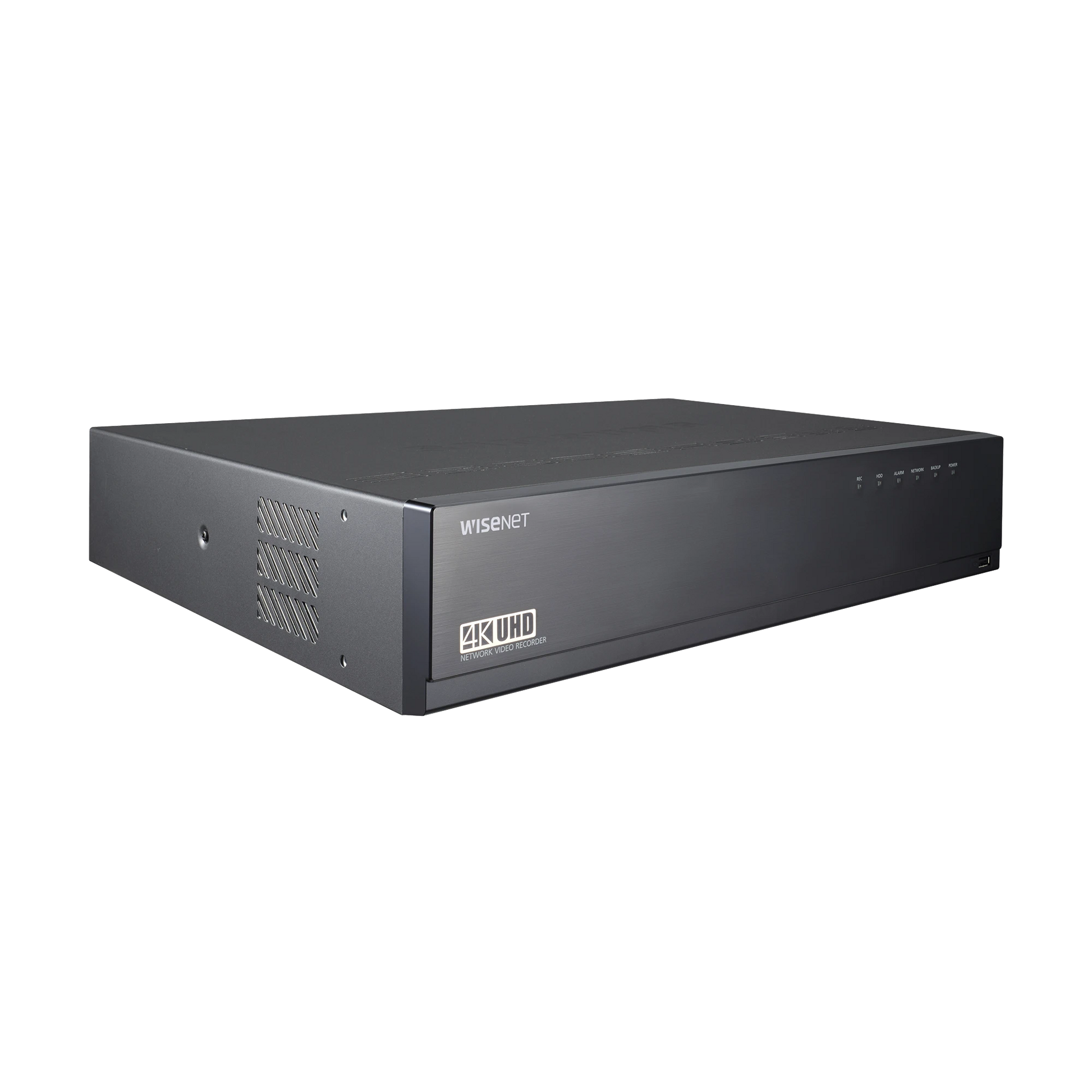 NVR DE 32 CANALES / 12MP / HASTA 8 DISCOS DUROS (INCLUYE 4TB) / H.265 & WISESTREAM / WISENET P2P-Cámaras IP-HANWHA TECHWIN WISENET-Bsai Seguridad & Controles