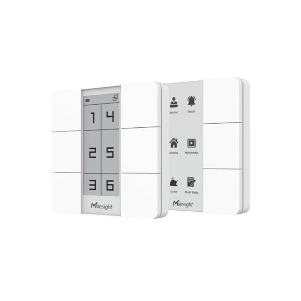 PANEL CON 6 BOTONES Y DIPLAY EDITABLE LORAWAN-Automatización - Casa Inteligente-MILESIGHT-Bsai Seguridad & Controles