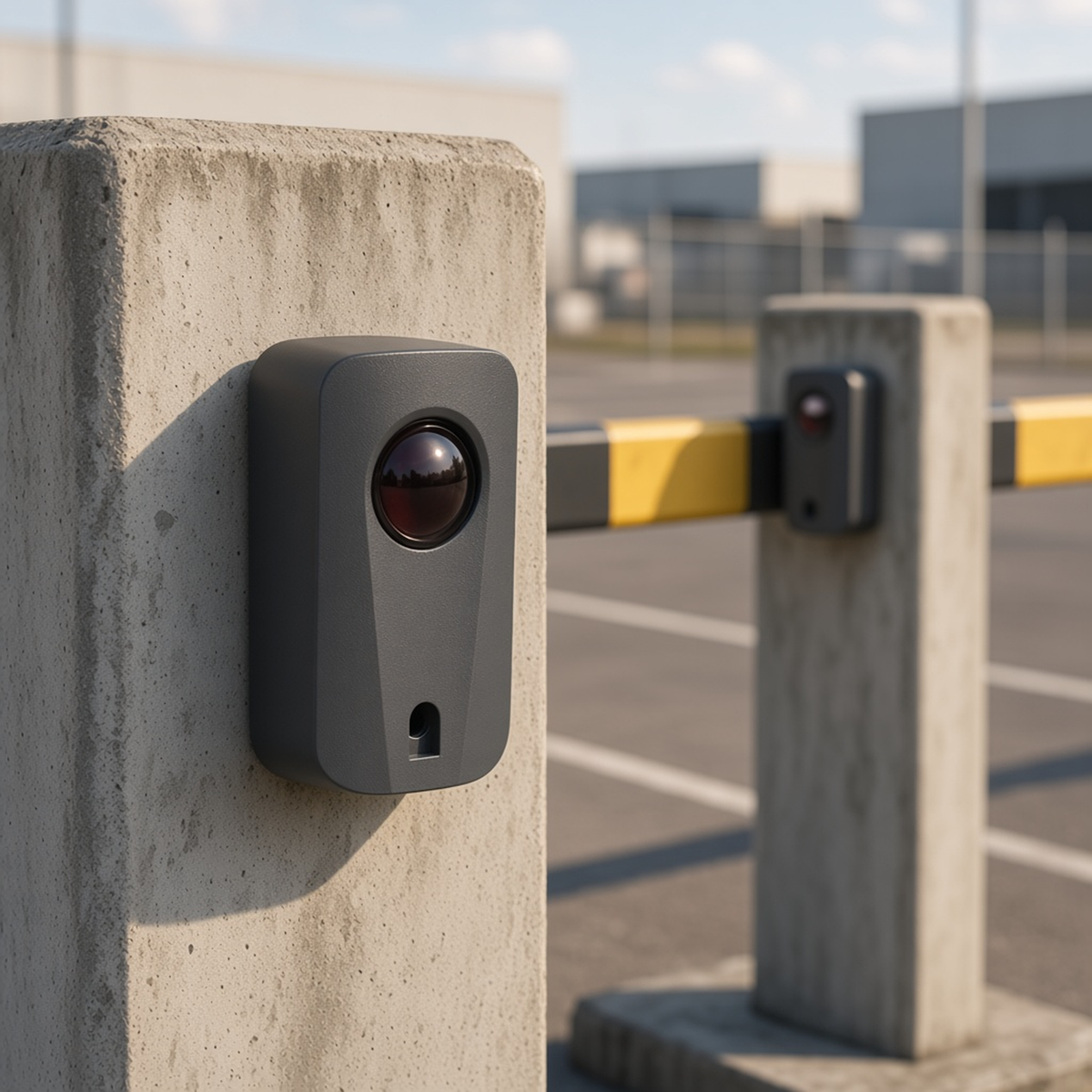 FOTOCELDA INFRARROJA / ALCANCE 10 M (33 FT) / 12/24 VCC-VCA / IP54 / RELÉ NO/NC/COM / 45 X 75 MM [XBS-IR33] instalado
