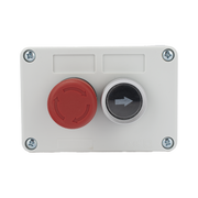 BOTONERA DOBLE PARA BARRERAS VEHICULARES, OPERADORES CORREDIZOS Y ABATIBLES / BOTÓN DE STOP ENCLAVADO-Accesorios-ACCESSPRO-Bsai Seguridad & Controles