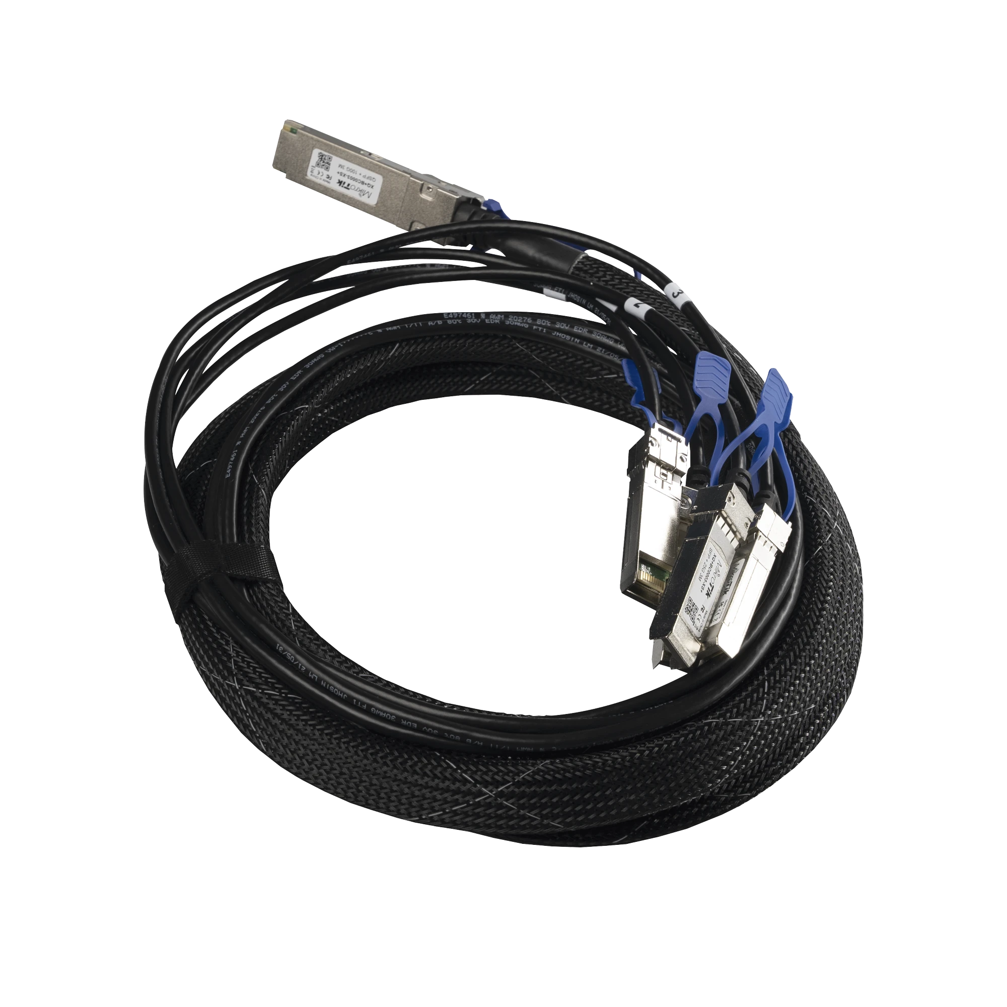 (XQ+BC0003-XS+) CABLE DE CONEXION 100G QSFP28 A 4 X 25G SFP28 O 40G QSFP+ A 10G SFP+, 3M-Networking-MIKROTIK-Bsai Seguridad & Controles