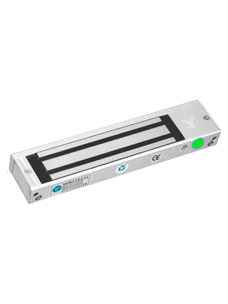 YLI YM500NLEDPACK - PAQUETE DE CERRADURA MAGNÉTICA CON INDICADOR LED Y SOPORTE MBK500NZL CONTROL DE ACCESO PARA INTERIORES 500 KG (1200 LB) DE FUERZA DOBLE VOLTAJE 12V/24V DC-Magnética-YLI ELECTRONIC-Bsai Seguridad & Controles